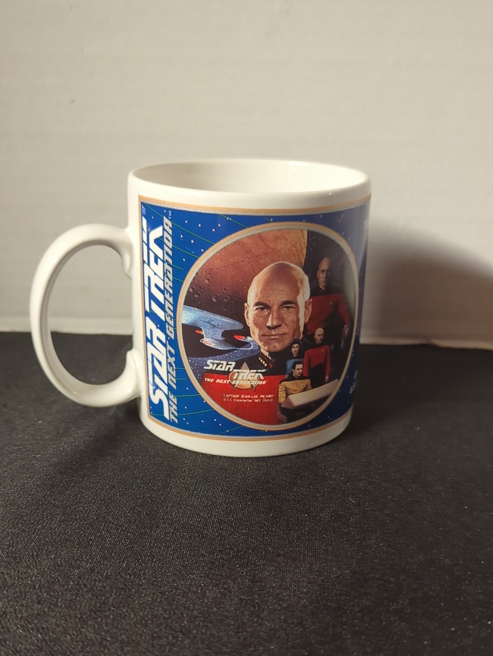 Star Trek The Next Generation: Jean- Luc Picard Ceramic Mug 1994 Paramount